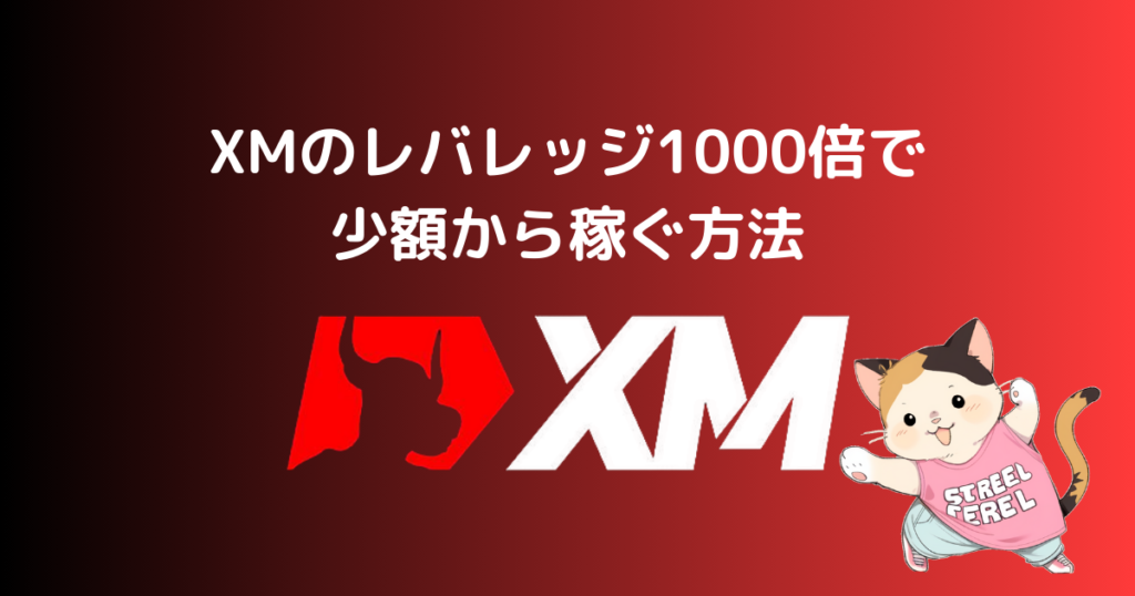 XMのレバレッジ1000倍で少額から稼ぐ方法