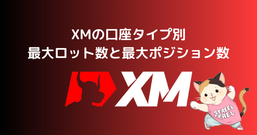 XMの口座タイプ別最大ロット数と最大ポジション数